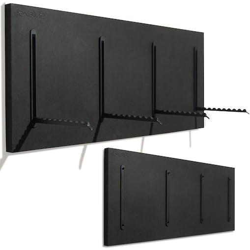 Wieszak na Ubrania czarny 25x60cm na kurtki