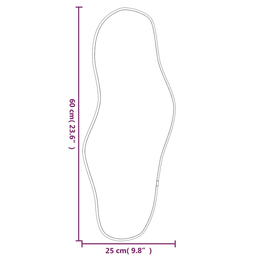 vidaXL Lustro ścienne, złote, 60x25 cm