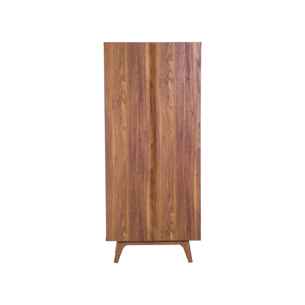 Regał ciemne drewno z białym COLUMBUS