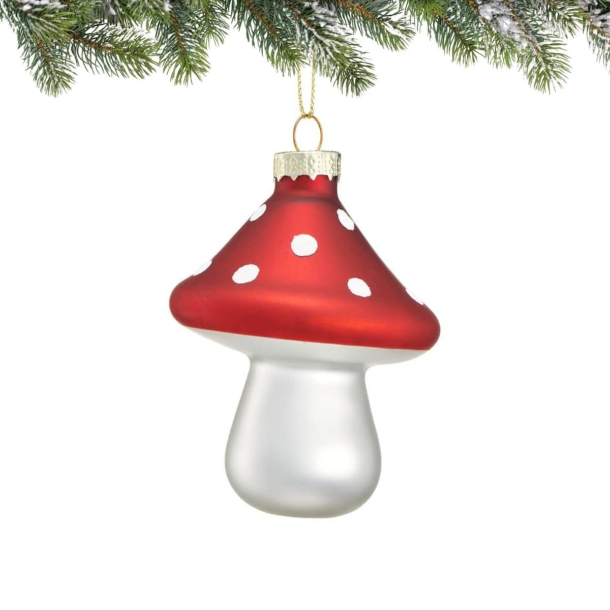 VILLA ITALIA Bombka szklana MUCHOMOREK 8,5 cm