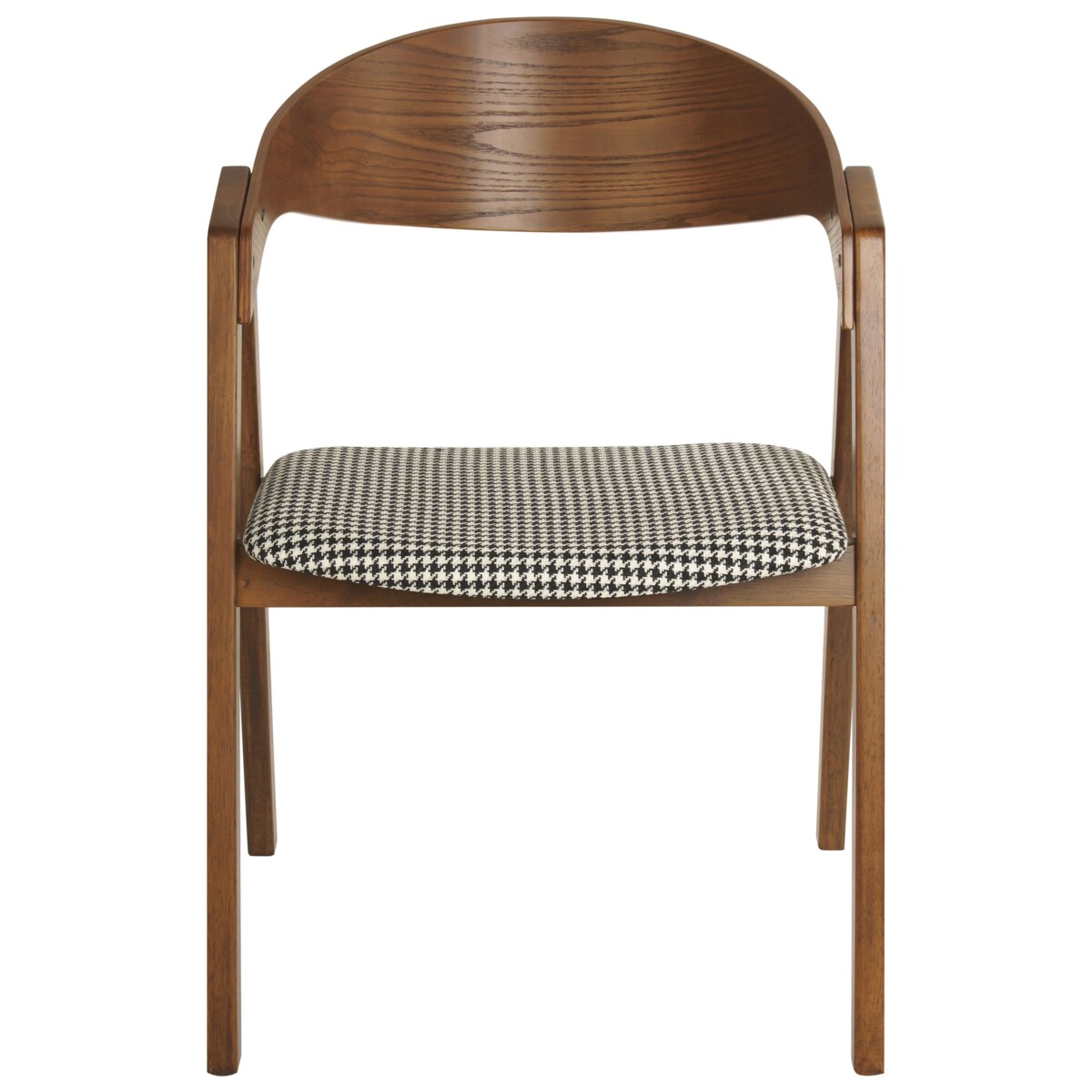 Krzesło do jadalni Zestaw 2 Czarno-biały YUBA