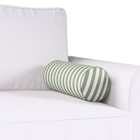 Poduszka wałek prosty, zielono-białe pasy (1,5cm), Ø16 x 40 cm, Christmas