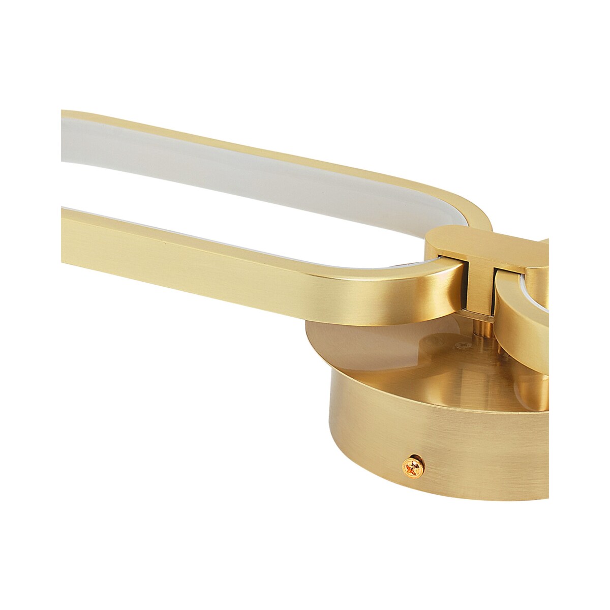 Lampa ścienna LED metalowa złota KRANG