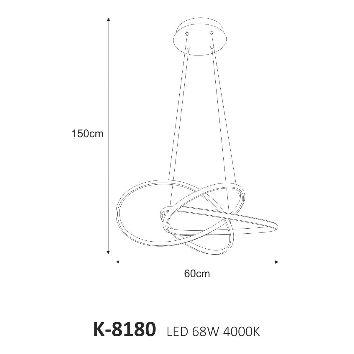 Lampa wisząca K-8180 z serii BALTO | home&you