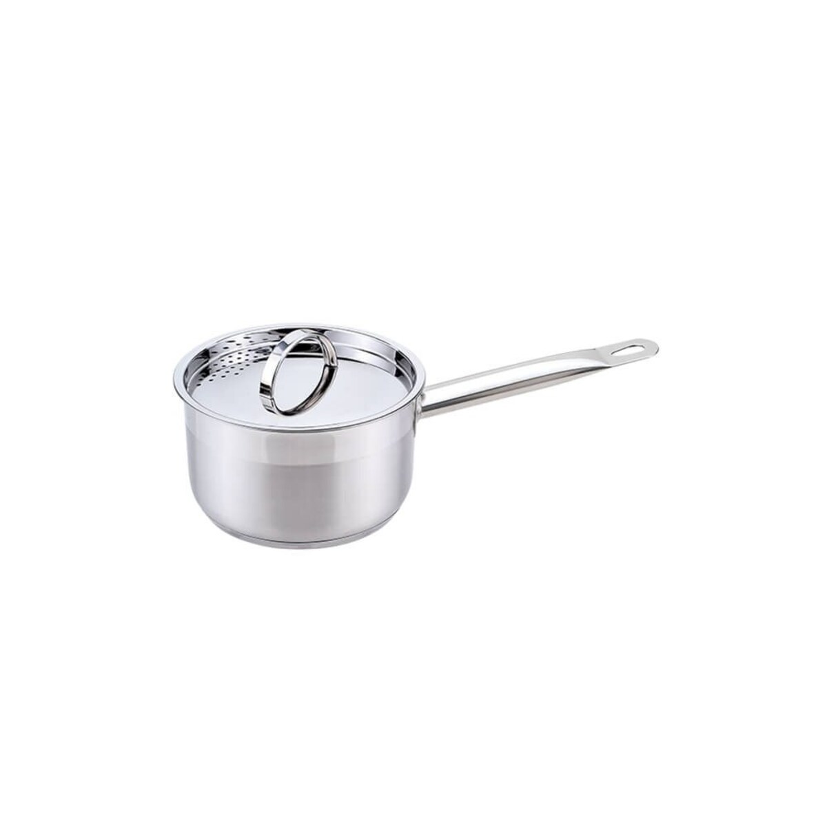 Rondel stalowy z pokrywką na indukcję gaz mały 14cm 0.75L MAESTRO