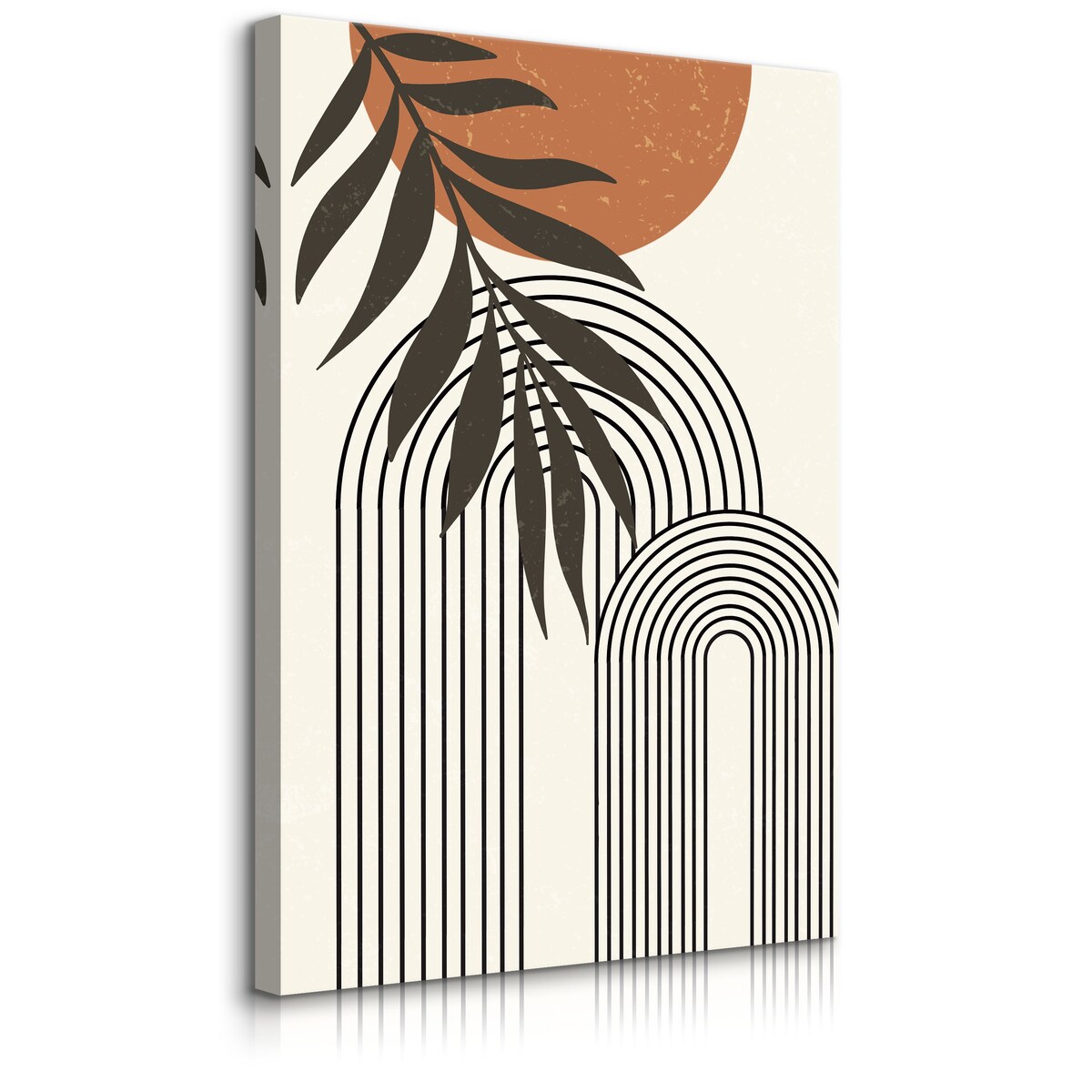 Obraz Gałązka Palmowa Abstrakcja Boho Style 80x120cm