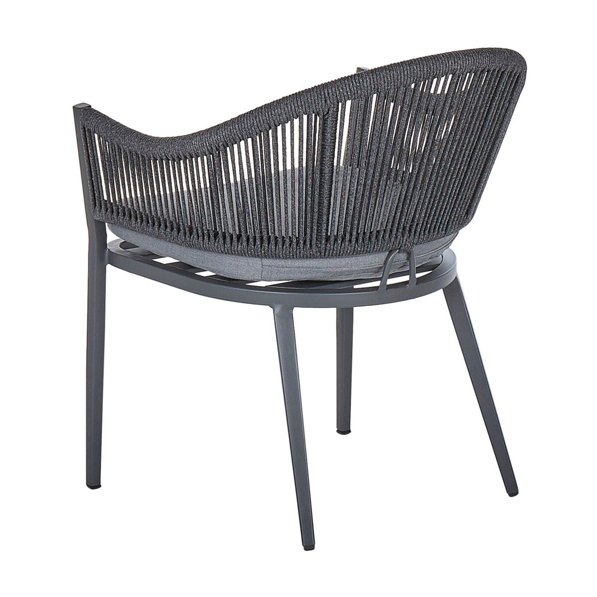 Zestaw 2 krzeseł ogrodowych szary MILETO