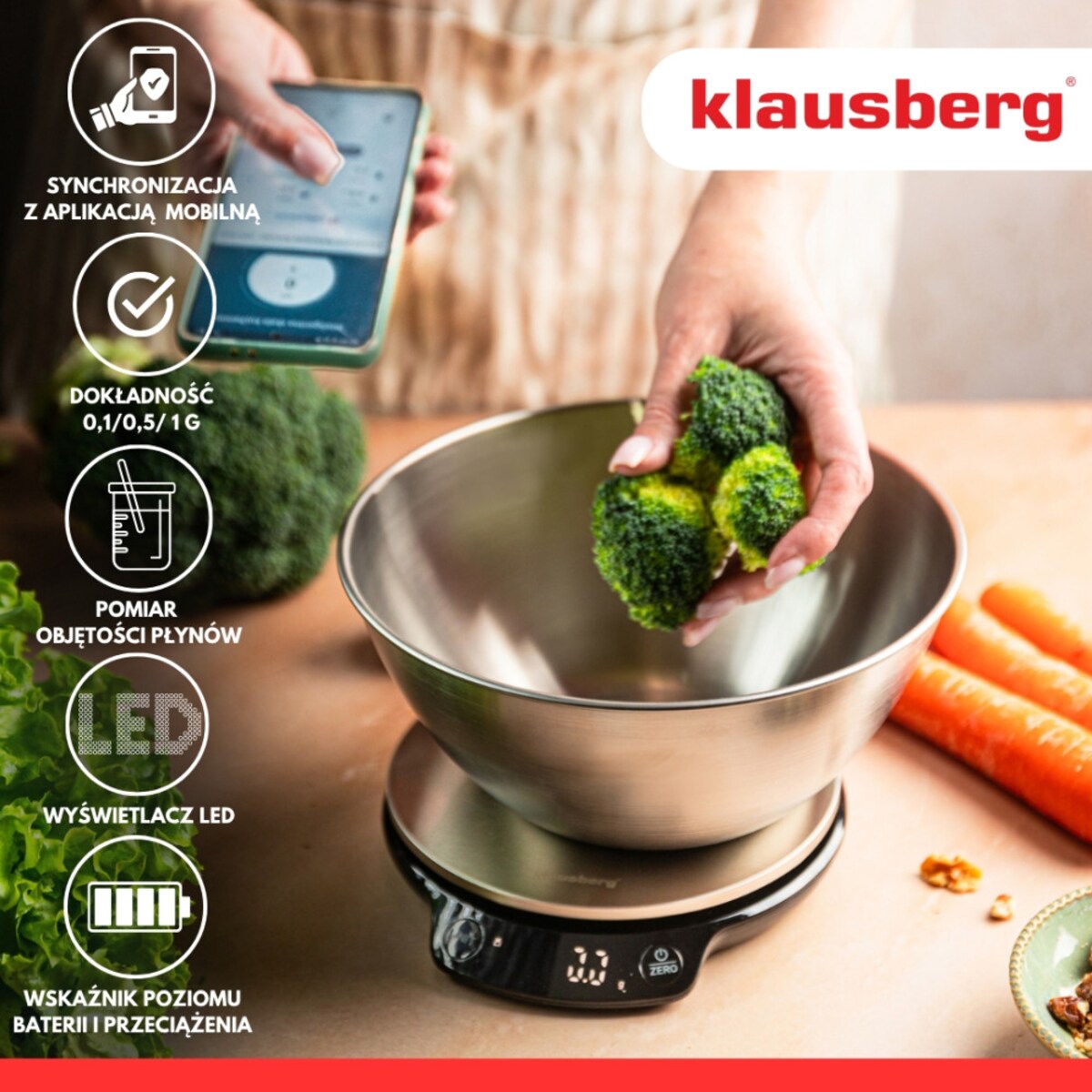 Klausberg elektroniczna waga kuchenna 64477