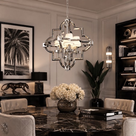 Żyrandol do salonu nad sofę HAMPTON S