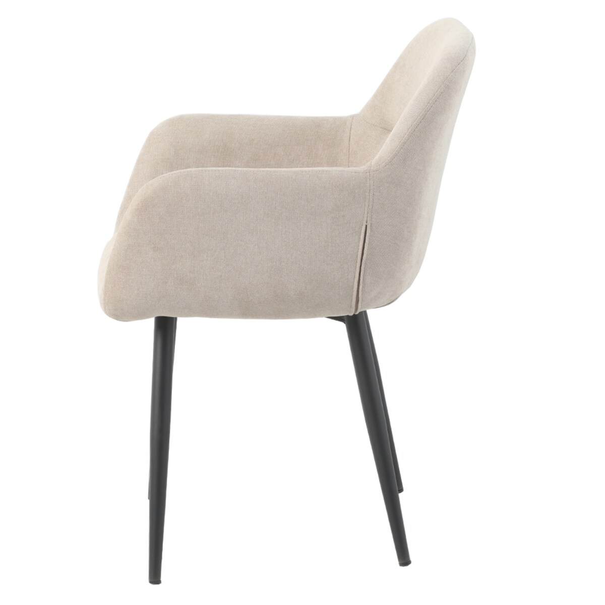 Krzesło tapicerowane VERDO beżowe do salonu jadalni biura