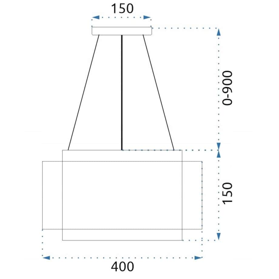 Lampa Wisząca Loft Industrial Złota Metalowa Led