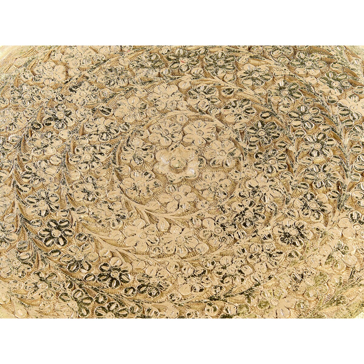 Zestaw 2 stolików pomocniczych drewno mango złoty NARRA