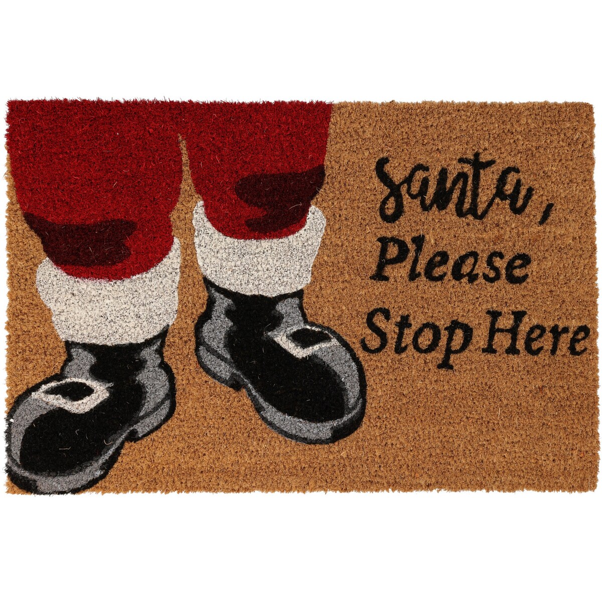 Wycieraczka bożonarodzeniowa z włókna kokosowego, 59x39 cm