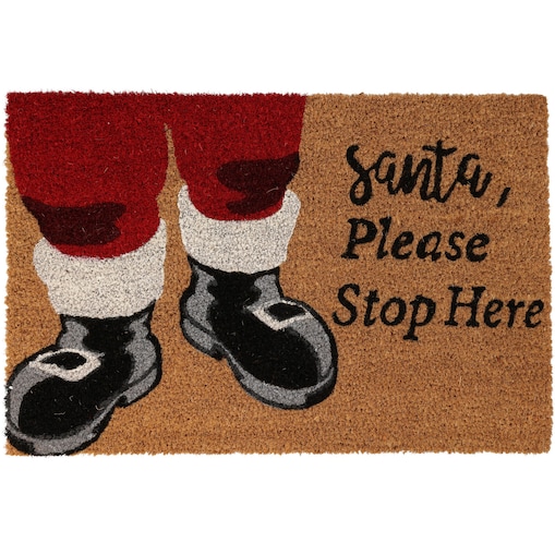 Wycieraczka bożonarodzeniowa z włókna kokosowego, 59x39 cm