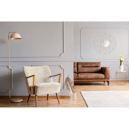 Lustro geometryczne 12-kątne białe 58 cm MC60375