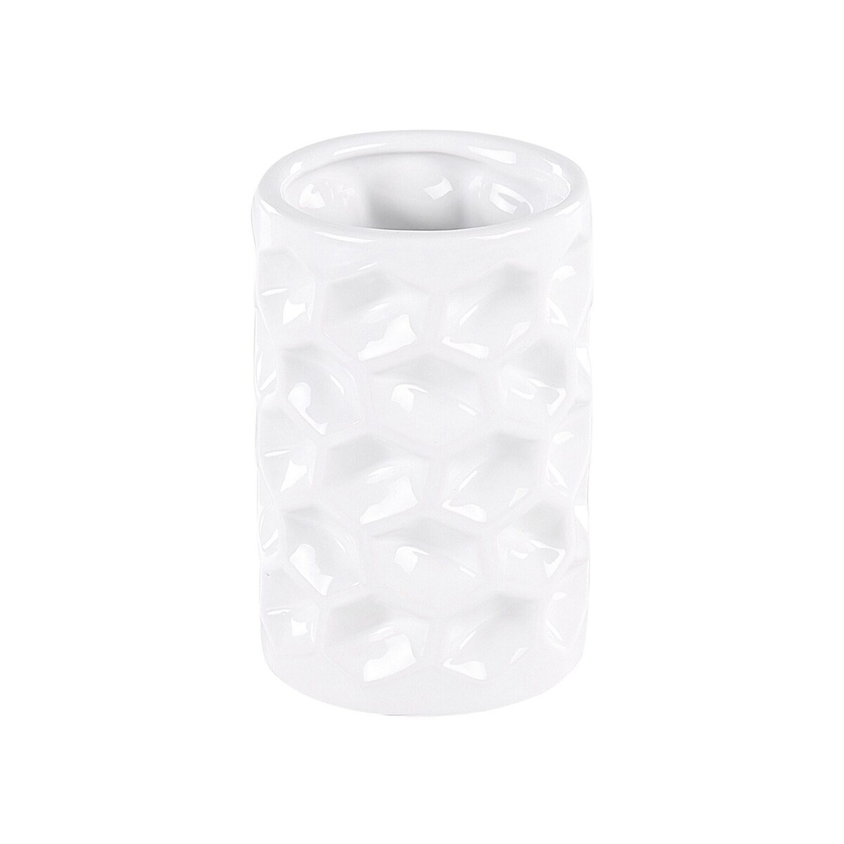 5-częściowy zestaw akcesoriów łazienkowych ceramiczny biały TIRUA