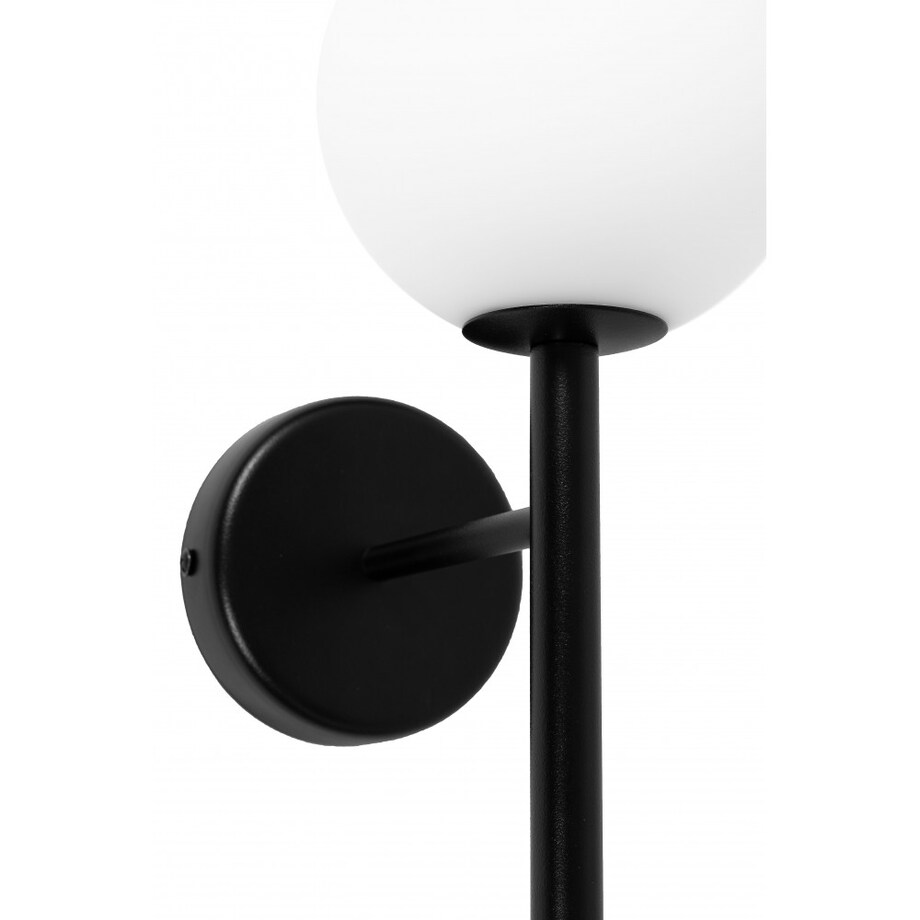 KOP B czarna lampa ścienna / kinkiet z podwyższoną szczelnością IP44