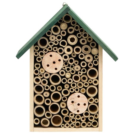vidaXL Domki dla owadów, 2 szt., 23x14x29 cm, lite drewno jodłowe