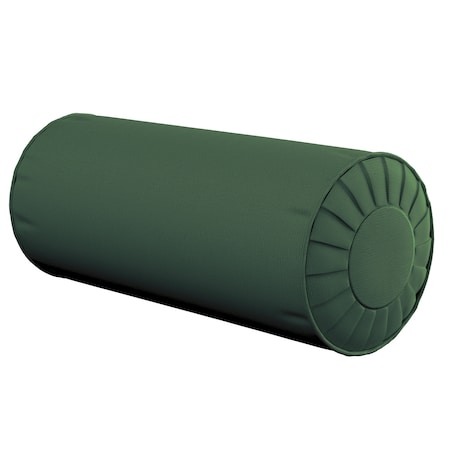 Poduszka wałek z zakładkami, forest green (zielony), Ø20 x 50 cm, Cotton Panama