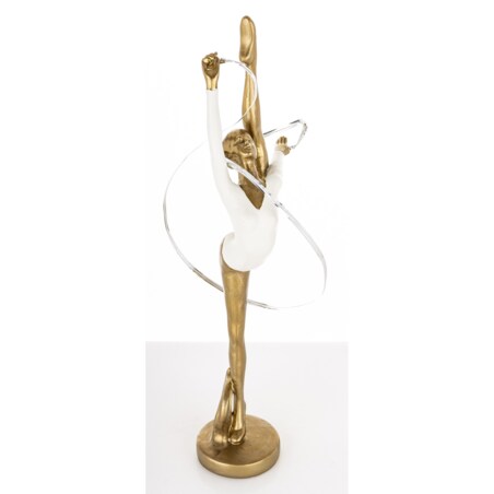 Dekoracja - gimnastyczka 20,5x14x7 cm GINNASTA z taśmą do ćwiczeń