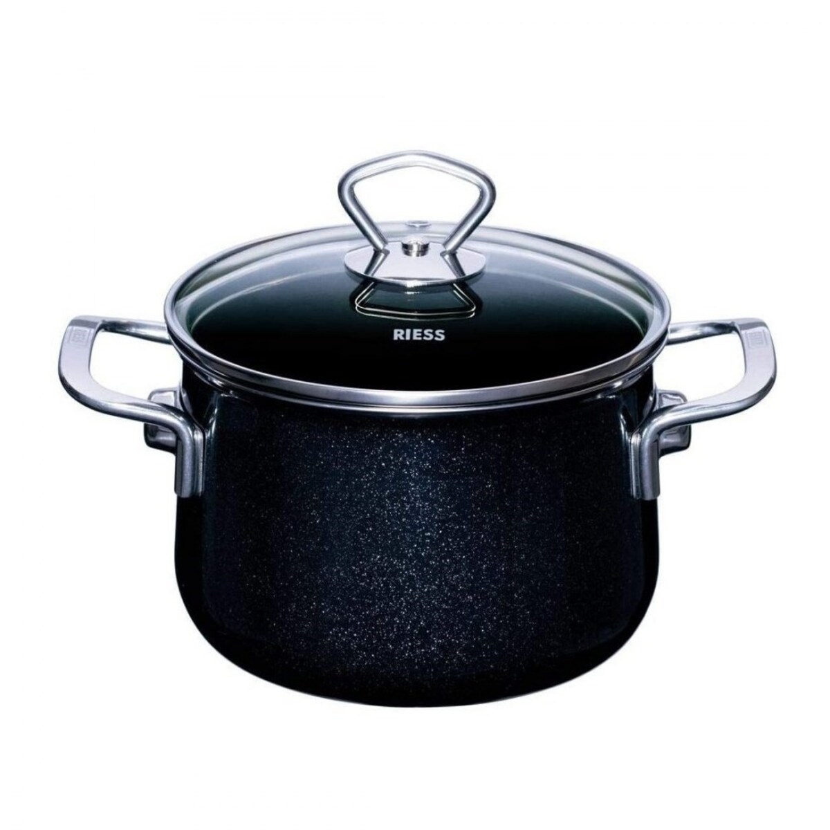 Black Magic Czarny Zestaw 4 Garnków Ceramicznych Z Pokrywkami I Patelnią