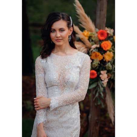 Kolczyki ślubne listki rustykalne RÓŻOWE ZŁOTO wow dla PANNY MŁODEJ