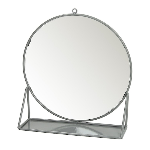 Lustro ścienne z półką Daira, 32 x 10 x 34 cm