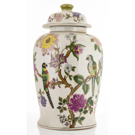 Amfora porcelanowy pojemnik z pokrywą 49x25x25 cm LORO