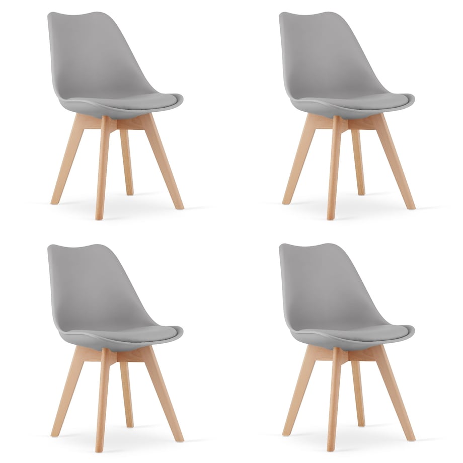 Krzesło Do Jadalni Kuchni Salonu Mark Szare X 4