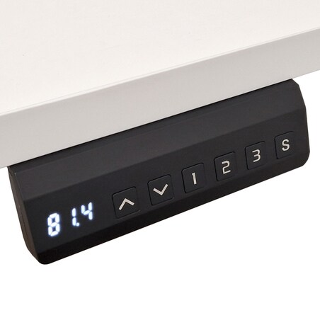 Biurko elektryczne z regulacją BIMotion 2S 140x70 biały/dąb