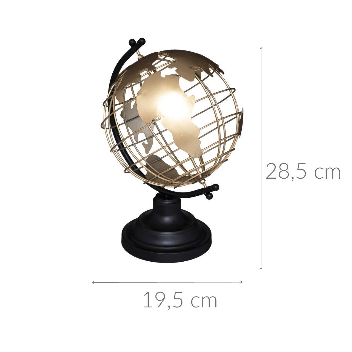 Globus ozdobny z metalu
