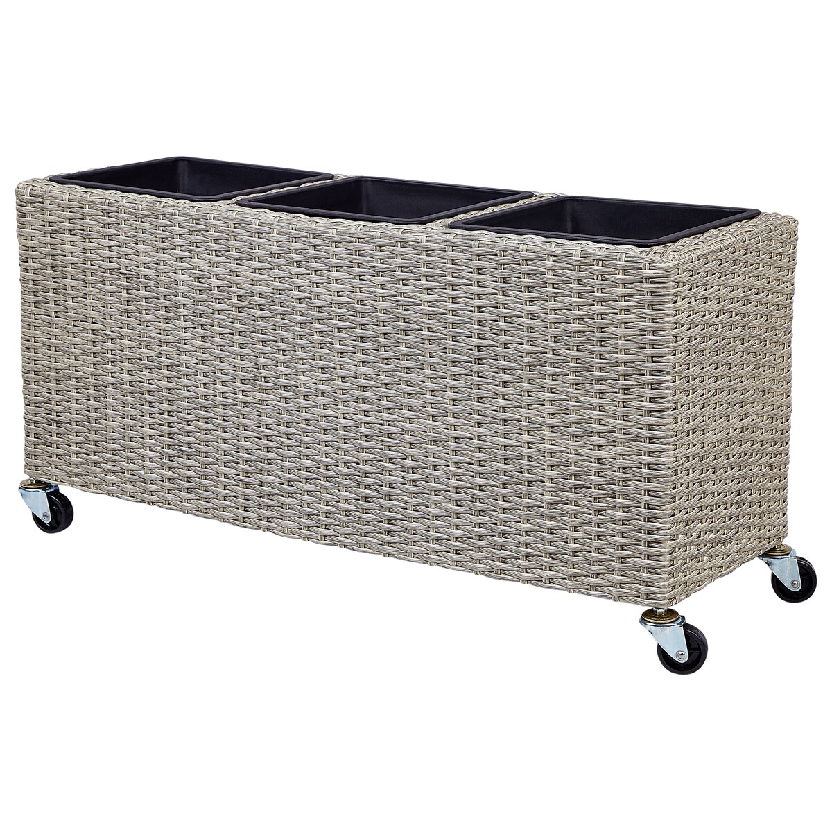 Donica BELLIS 82 cm Jasnobrązowy Technorattan