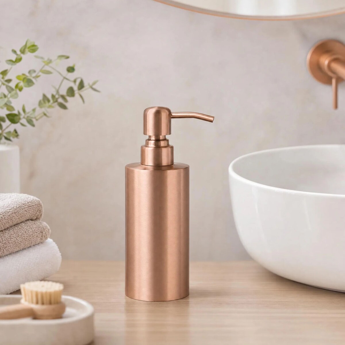 Kleine Wolke Glam Dozownik do mydła złoty mat złoty różowy RoseGold matt stal szlachetna