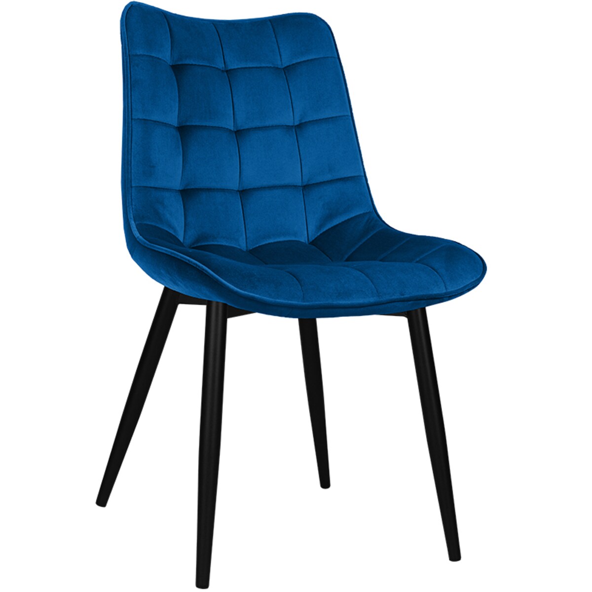 Krzesło tapicerowane welurowe pikowane do salonu jadalni