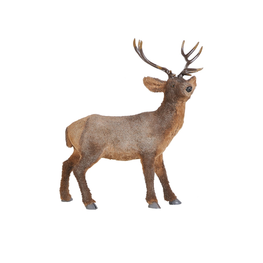 Figura dekoracyjna podłogowa renifer brązowa NESI