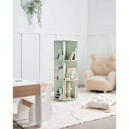 Obrotowy regał CANEY 94 cm Jasnozielony