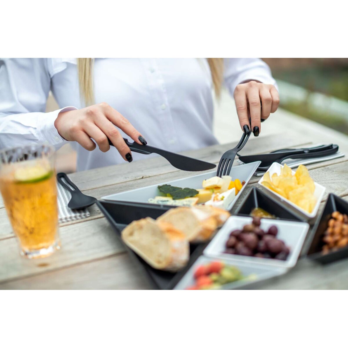 Turystyczny zestaw sztućców KLIKK ORGANIC, KOZIOL