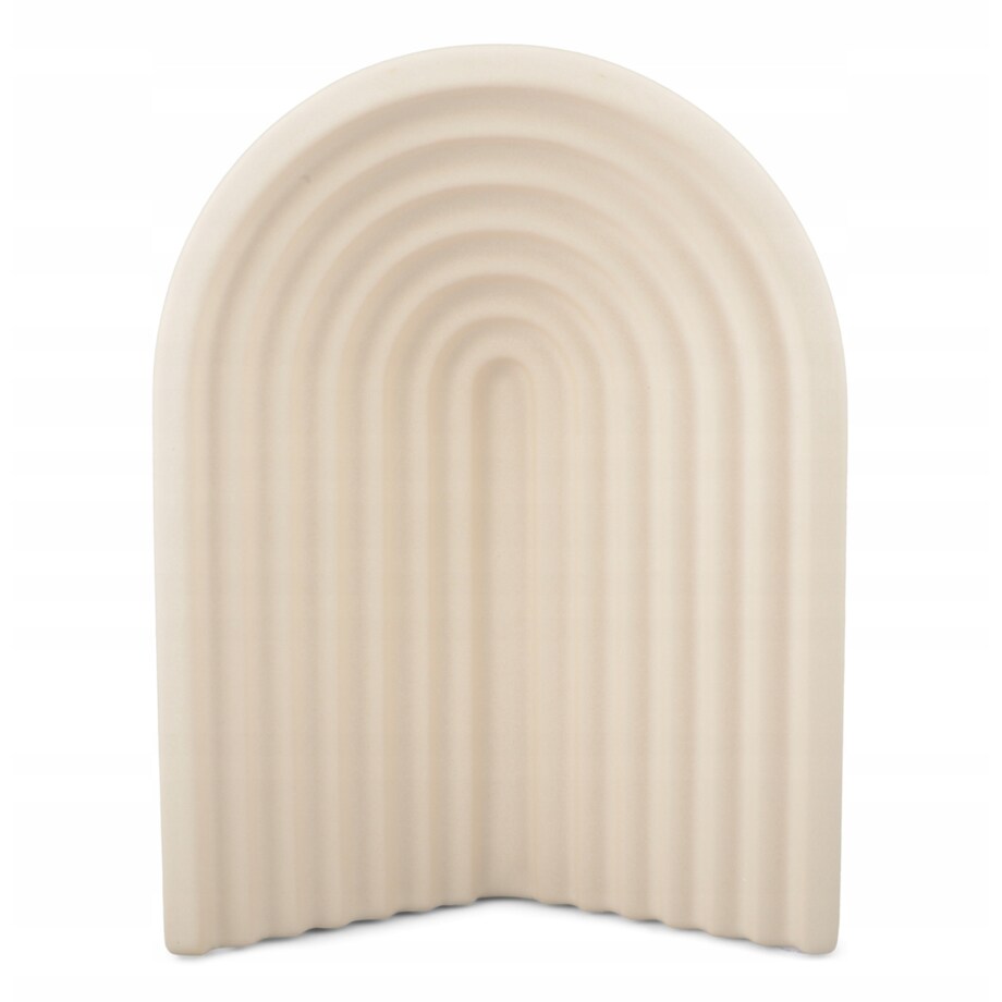 WAZON RAINBOW beżowy ceramiczny 16x8cm