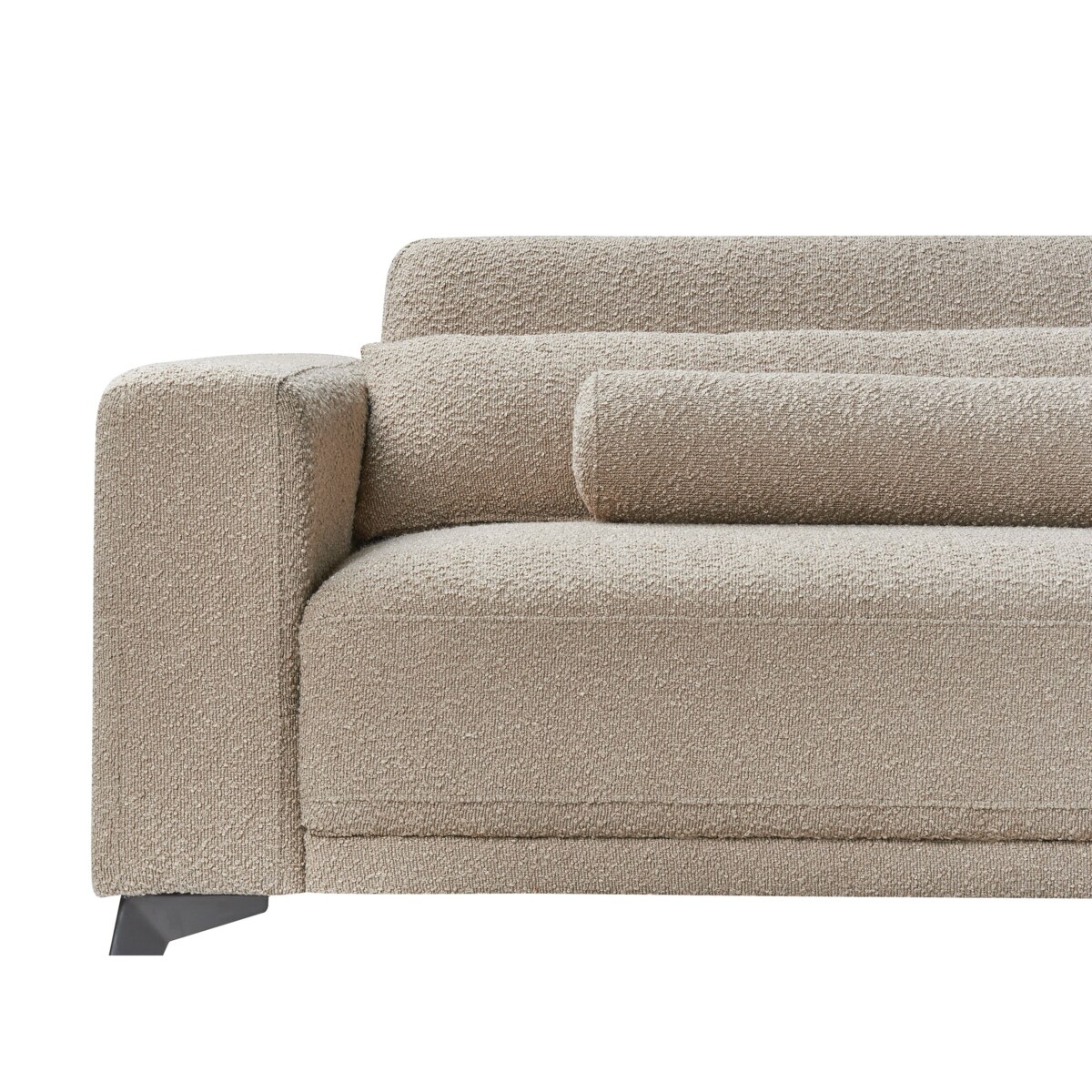 Sofa 3-osobowa boucle beżowoszara ANGE