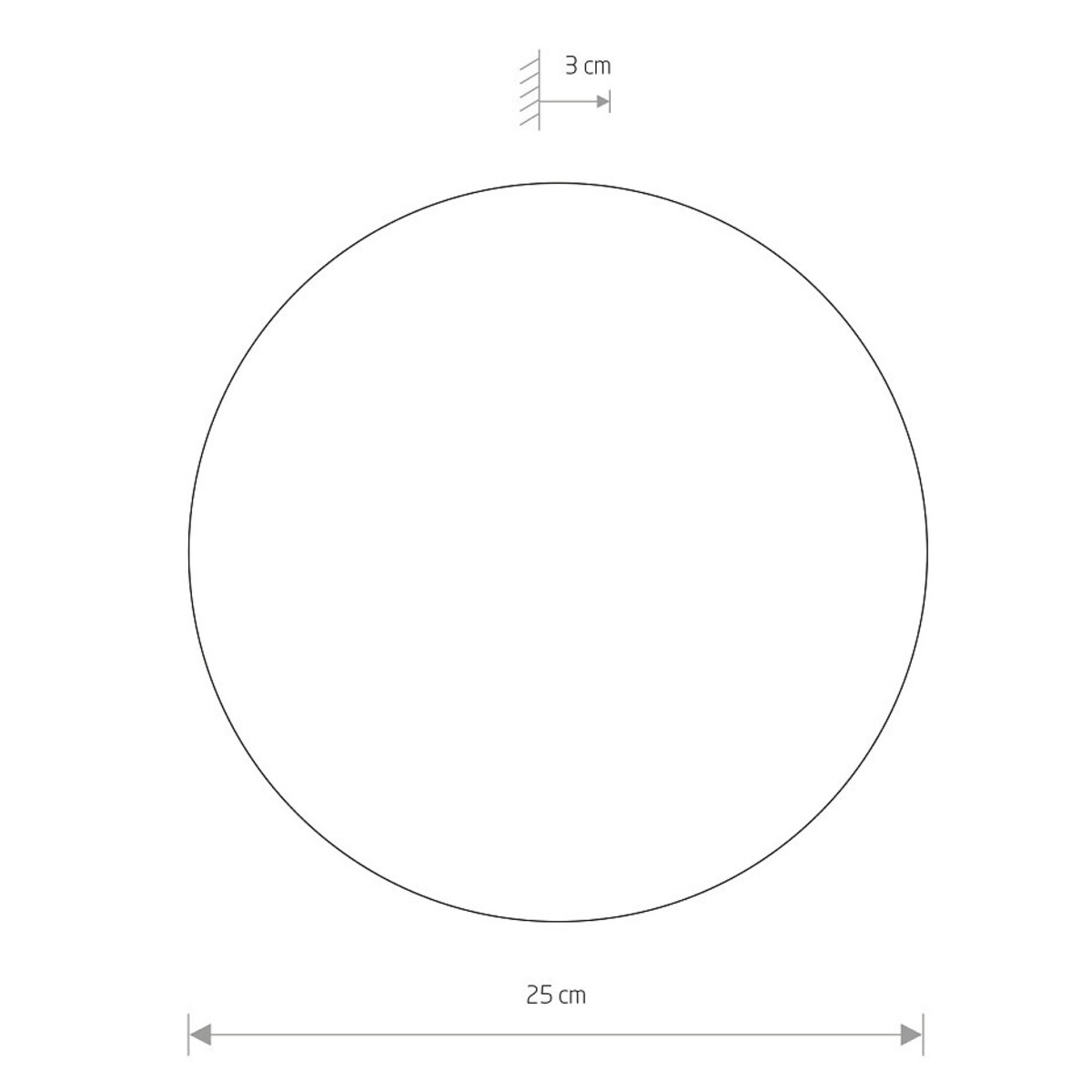 Lampa ścienna 7635 RING LED M Czarny Nowodvorski