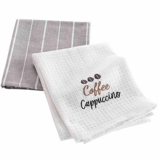 Bawełniane ręczniki kuchenne CAPPUCCINO, 2 sztuki