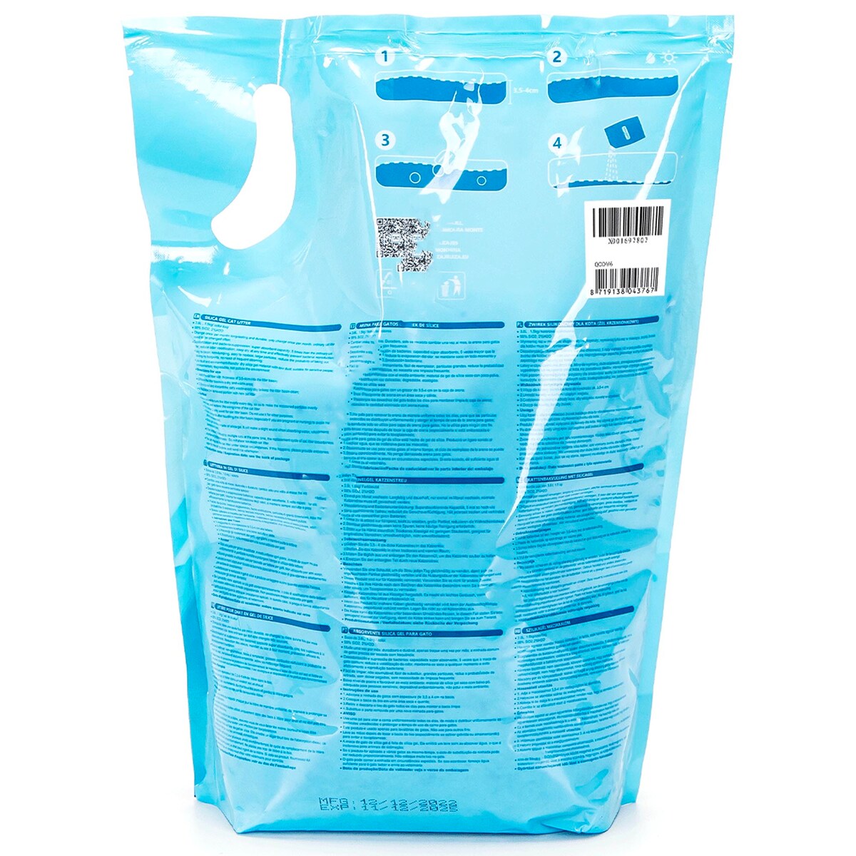 Żwirek Dla Kota Silikonowy Do Kuwety 3,8 L Niezbrylający Bezpyłowy