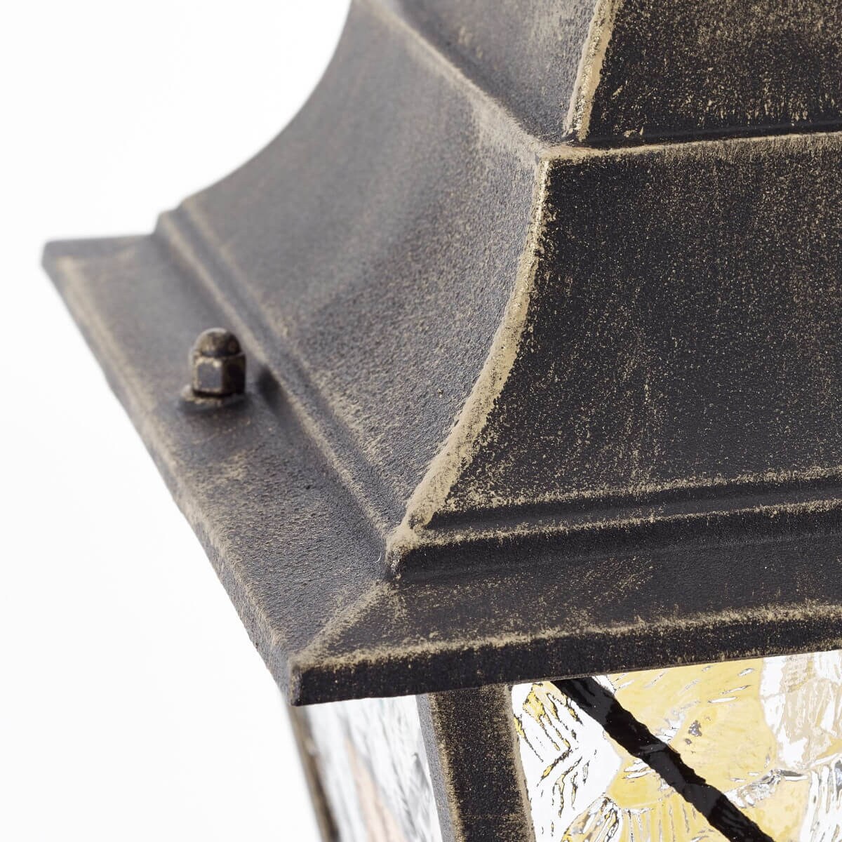 Uliczna lampa latarnia Janel 90984A86 Brilliant retro metalowa czarny złoty