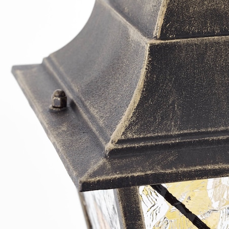 Uliczna lampa latarnia Janel 90984A86 Brilliant retro metalowa czarny złoty