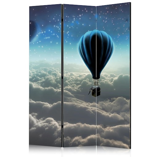 Parawan dwustronny Pejzaże 135x172 cm 3-częściowy wielokolorowy