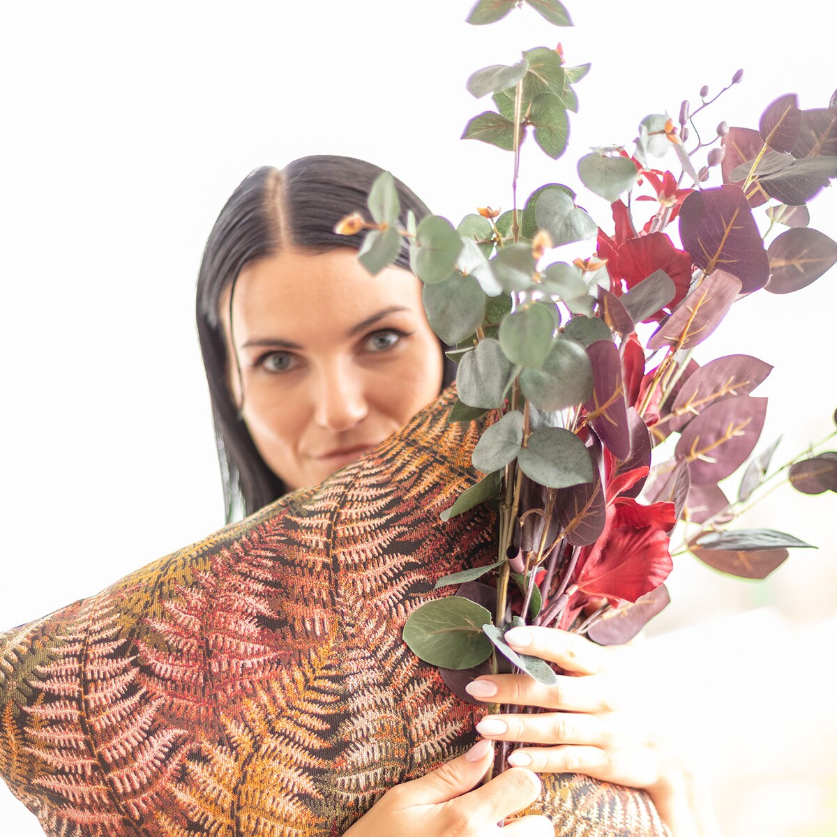 Gałązka Figowa 90cm mauve, 10 x 10 x 90 cm