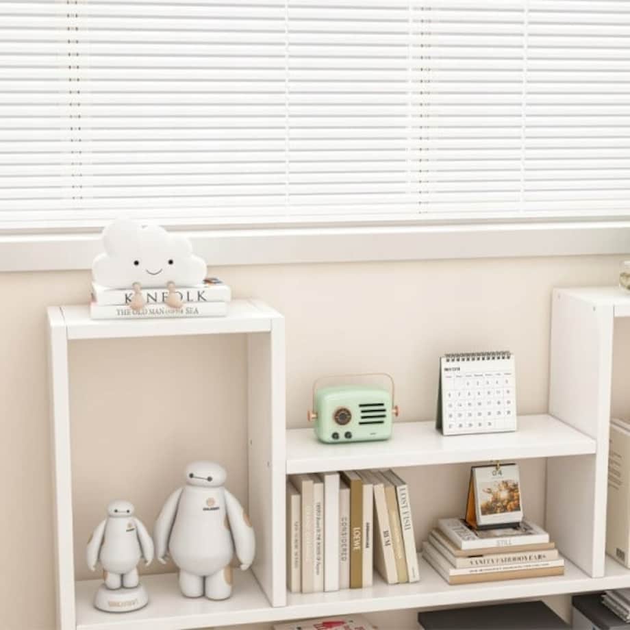 Półka biała regał nowoczesny loft na książki otwarty salonu 100 cm