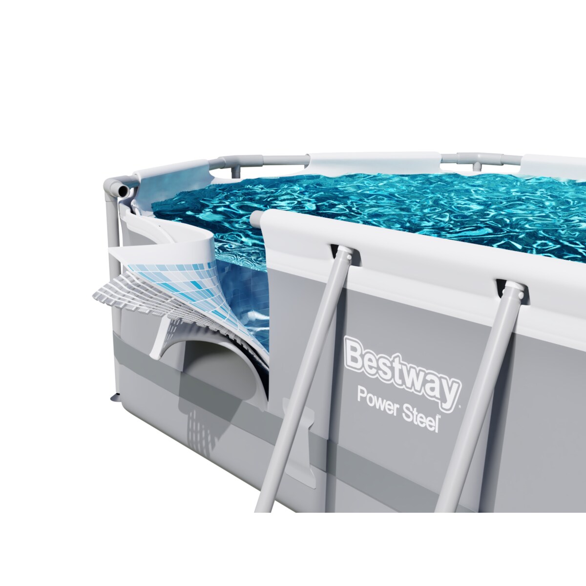 Basen ogrodowy stelażowy 488x305x107 cm BESTWAY zestaw 17w1