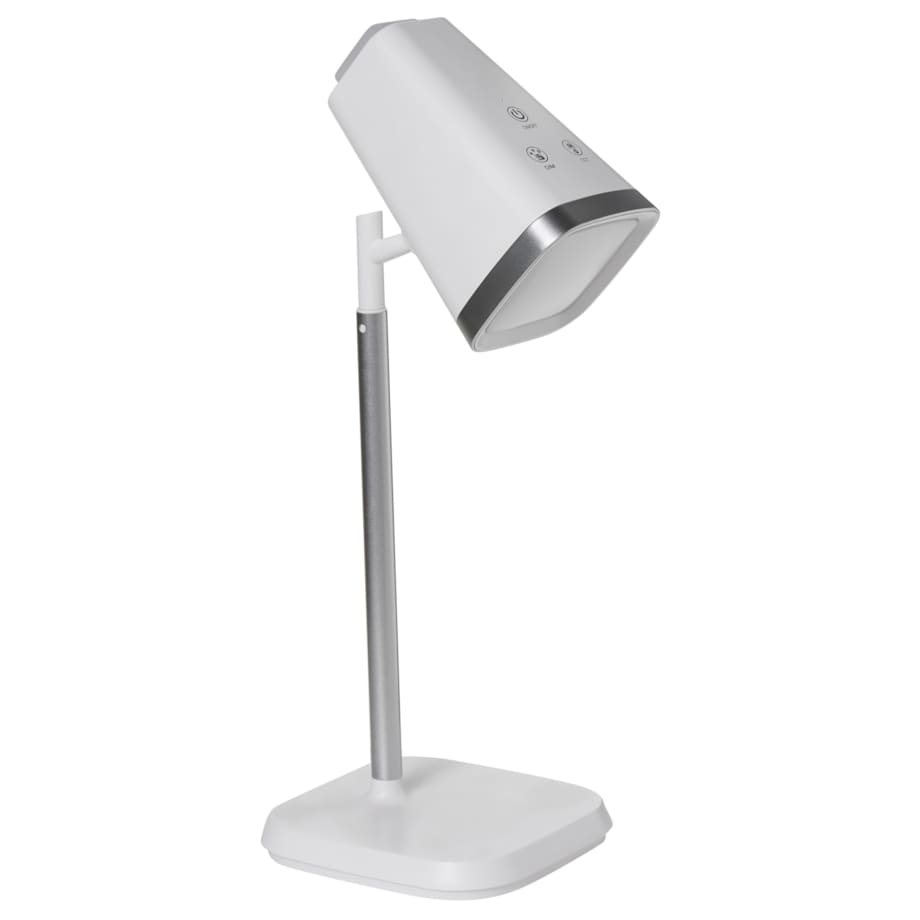 Bezprzewodowa lampa stołowa LED MUSCA Ze ściemniaczem Biały