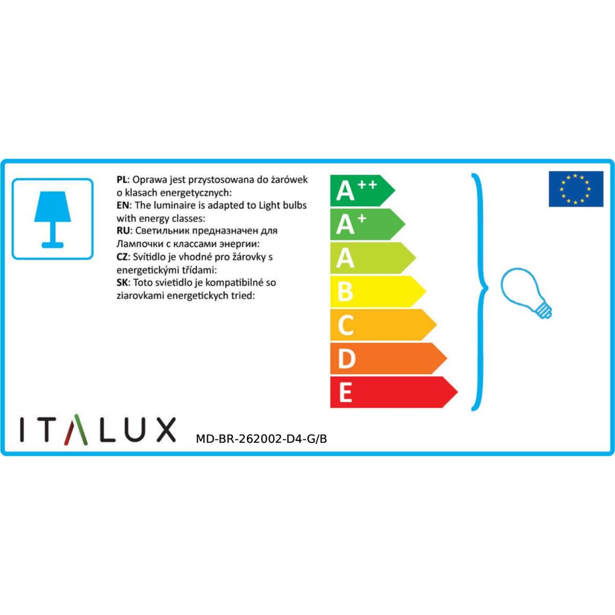 LAMPA wisząca EDMOND MD-BR-262002-D4-G/B Italux metalowa OPRAWA industrialna ZWIS sticks molekuły loft czarne